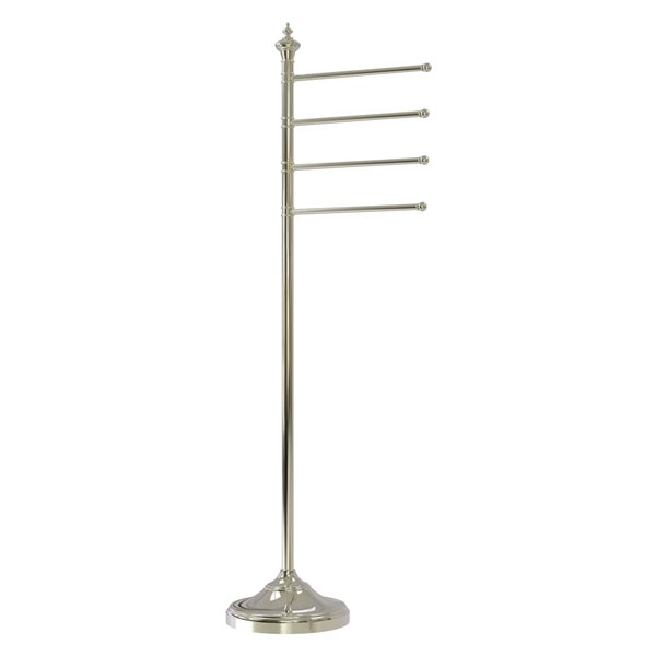 Allied Brass Polished Nickel Freestanding Towel Rack