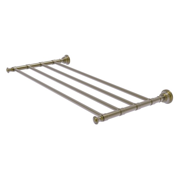 Allied Brass Carolina Antique Brass Finish Wall Mount Towel Rack