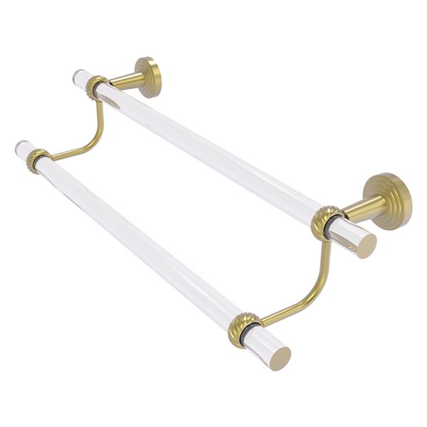 Allied Brass Pacific Beach 30-in Satin Brass Wall Mount Double Towel Bar