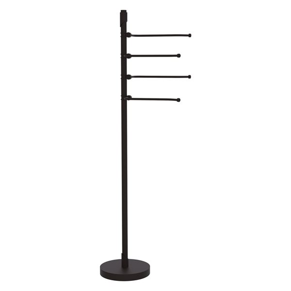 Allied Brass Tribecca Oil-Rubbed Bronze Freestanding Towel Rack