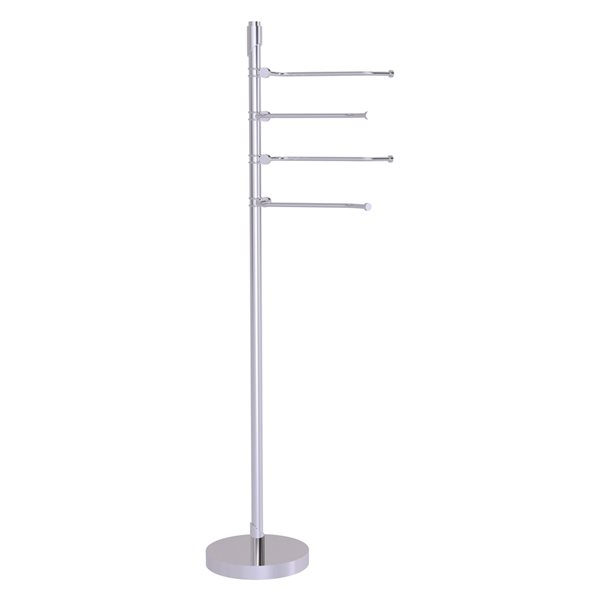 Allied Brass Tribecca Polished Chrome Freestanding Towel Rack