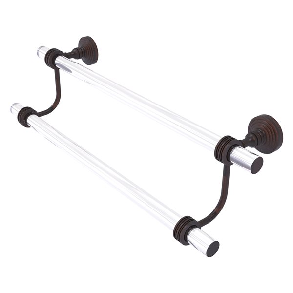 Allied Brass Pacific Grove Venetian Bronze 30-in Wall Mount Double Towel Bar