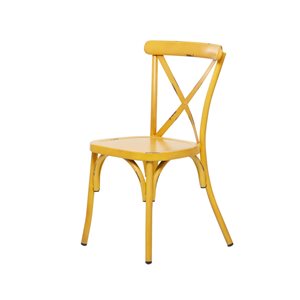 Grayson Lane Yellow Farmhouse Outdoor Dining  Chair - Set of 2