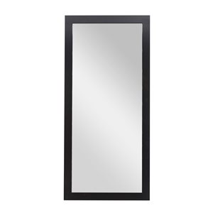 Grayson Lane 70-in x 32.38-in Rectangle Black Framed Wall Mirror