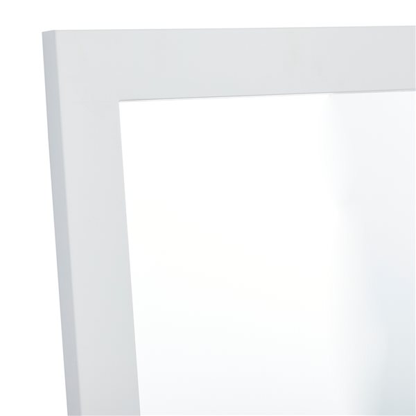 Grayson Lane 24-in x 36-in Rectangle White Wall Mirror