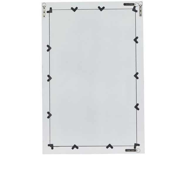 Grayson Lane 24-in x 36-in Rectangle White Wall Mirror