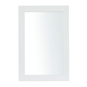 Grayson Lane 24-in x 36-in Rectangle White Wall Mirror