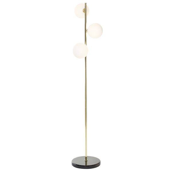 Cosmoliving by Cosmopolitan 11-in x 55-in Metal Modern Floor Lamp with ...