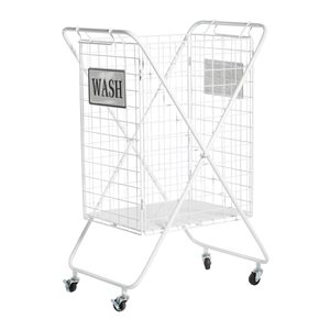 Grayson Lane White Metal Storage Cart (32-in x 16-in x 23-in)