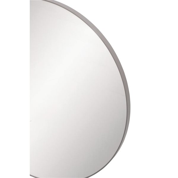 Grayson Lane 36-in x 36-in Round Black Wall Mirror