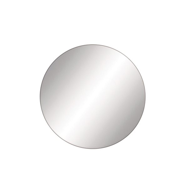 Grayson Lane 36-in x 36-in Round Black Wall Mirror