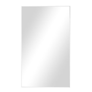 Grayson Lane 40.25-in x 24.13-in Rectangle White Wall Mirror