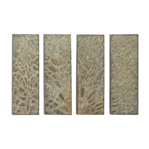 Grayson Lane 36-in H x 12-in W Nature Metal Wall Accent - Set of 4