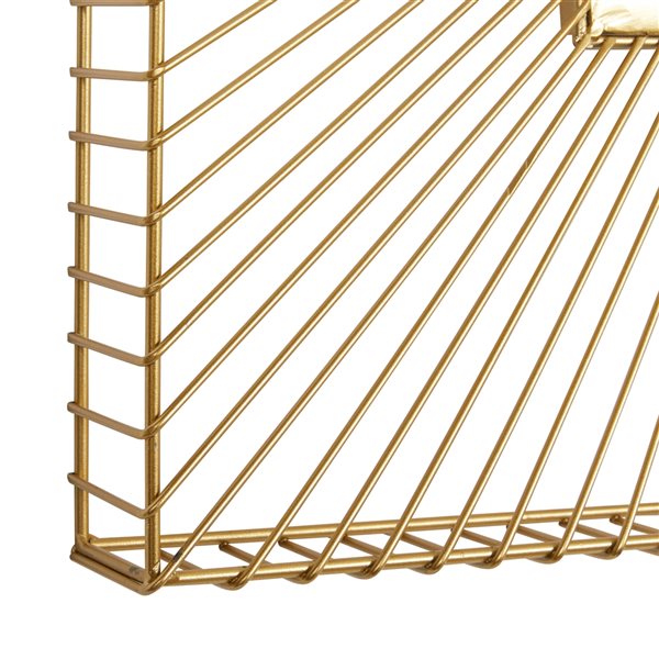 Cosmoliving By Cosmopolitan 26-in x 26-in Square Gold Wall Mirror