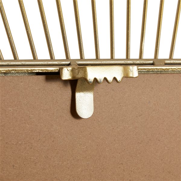 Cosmoliving By Cosmopolitan 26-in x 26-in Square Gold Wall Mirror