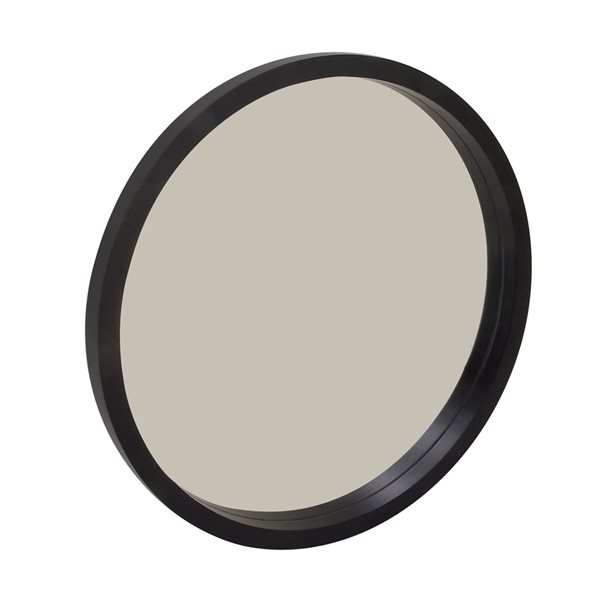 Grayson Lane 32-in x 32-in Round Black Wall Mirror