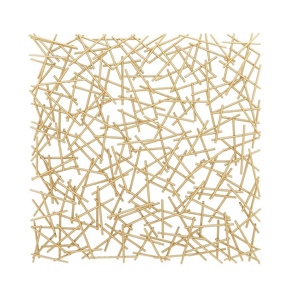 Grayson Lane 40-in H x 40-in W Abstract Gold Metal Wall Accent