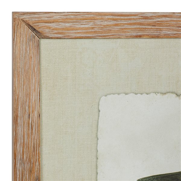 Grayson Lane Brown Wood Framed 23-in H x 27-in W Farmhouse Birds Wood Print - Set of 2