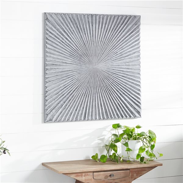 Grayson Lane 36-in H x 36-in W Abstract Metal Wall Accent