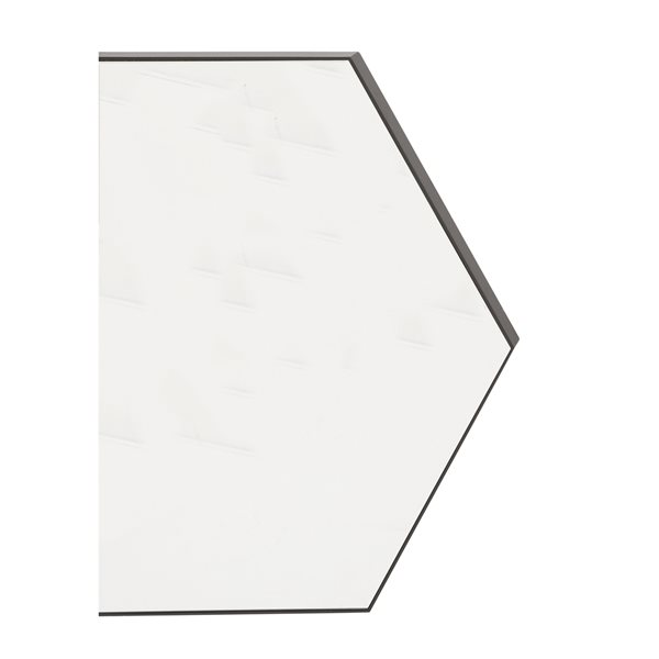 Grayson Lane 35-in x 41-in Hexagon Clear Wall Mirror