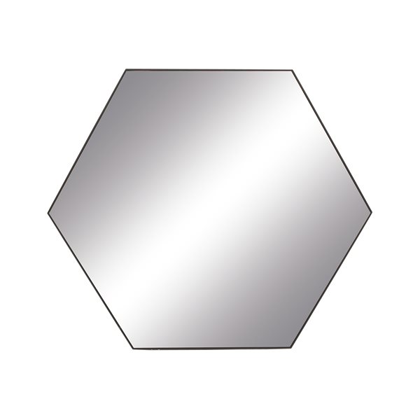 Grayson Lane 35-in x 41-in Hexagon Clear Wall Mirror