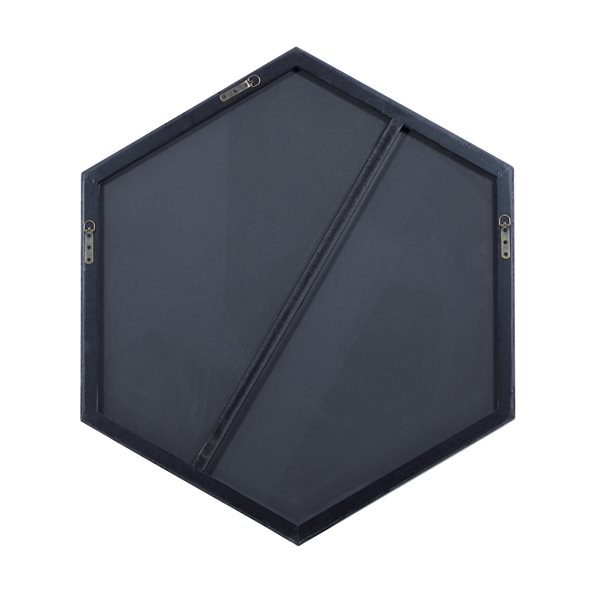 Grayson Lane 35-in x 41-in Hexagon Clear Wall Mirror