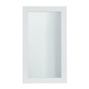 Grayson Lane 42-in x 24-in Rectangle White Wall Mirror