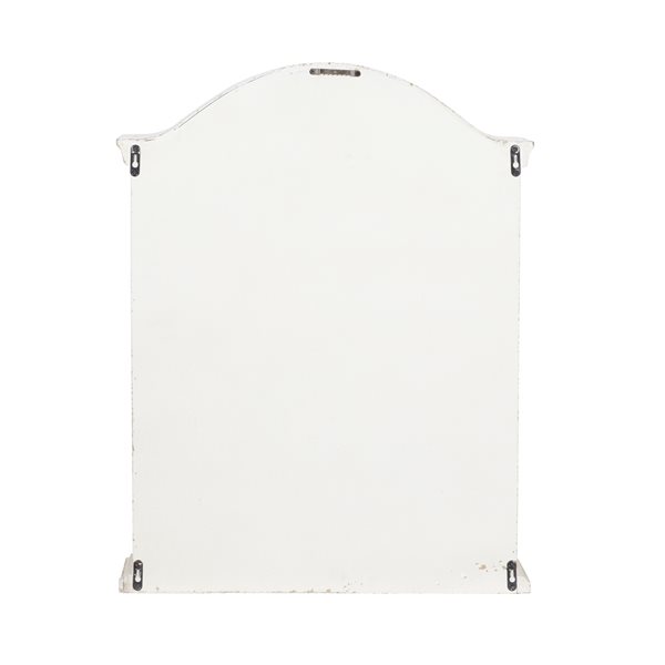 Grayson Lane 22-in x 28-in White Wood Vintage Wall-Mounted Cabinet