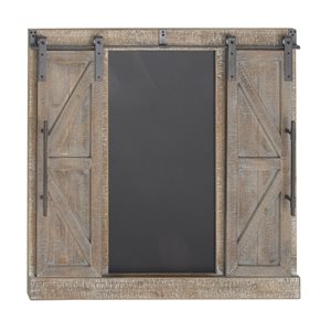 Grayson Lane 40-in H x 39-in W Farmhouse Wood Wall Accent