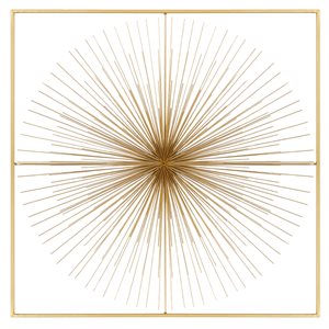 Cosmoliving by Cosmopolitan 35.5-in H x 35.5-in W Ornamental Metal Wall Accent