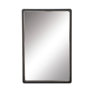 Grayson Lane 36-in x 24-in Contemporary Rectangle Black Wall Mirror