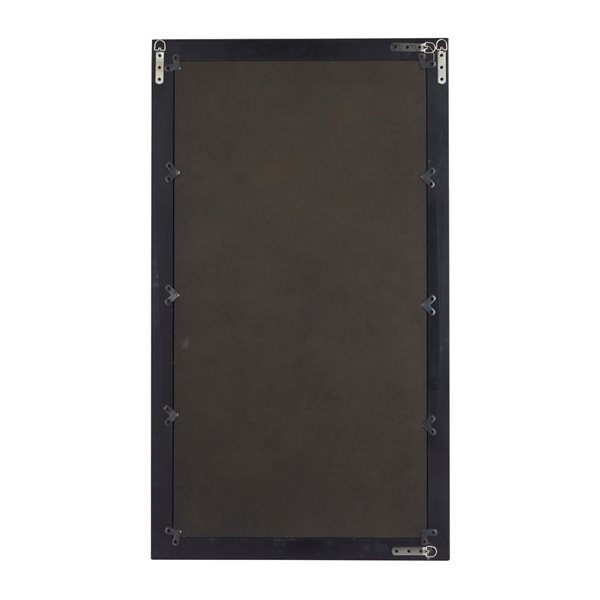 Grayson Lane 42-in x 24-in Rectangle Black Wall Mirror