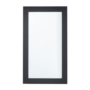 Grayson Lane 42-in x 24-in Rectangle Black Wall Mirror