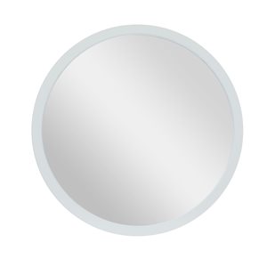 Grayson Lane 30-in x 30-in White Round Wall Mirror