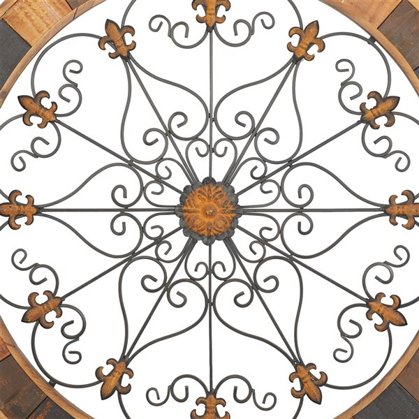 Grayson Lane 35-in H x 35-in W Ornamental Round Metal Wall Accent