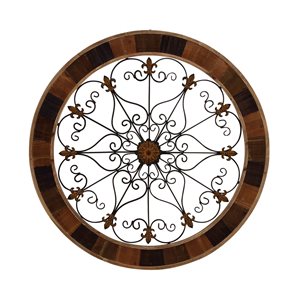 Grayson Lane 35-in H x 35-in W Ornamental Round Metal Wall Accent