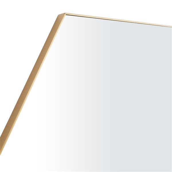 Grayson Lane 35-in x 40-in Irregular Gold Wall Mirror