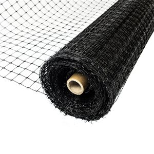 NESTLAND 660-ft x 6.5-ft Black Polypropylene Mole Mesh Rolled Fencing