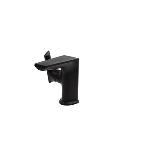 Novatto Miller Matte Black 1-Handle Single Hole Bathroom Sink Faucet