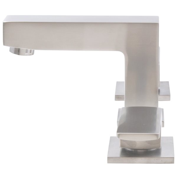 Novatto Jax Brushed Nickel 2-Handle Widespread Bathroom Sink Faucet