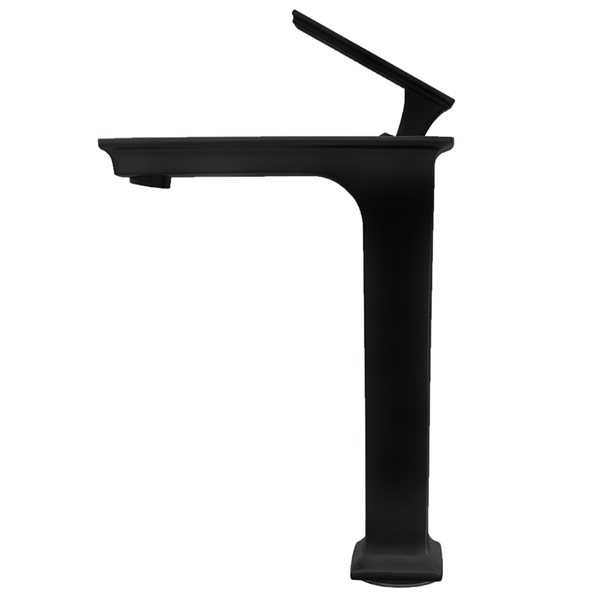 Novatto Starks Matte Black 1-Handle Vessel Bathroom Sink Faucet