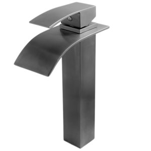 Novatto Eclipse Gunmetal 1-Handle Vessel Bathroom Sink Faucet