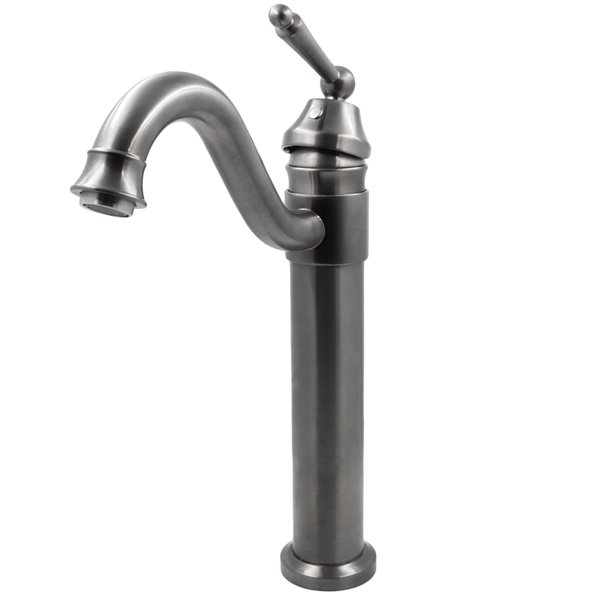 Novatto Century Gunmetal 1-Handle Vessel Bathroom Sink Faucet