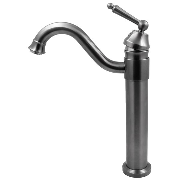 Novatto Century Gunmetal 1-Handle Vessel Bathroom Sink Faucet