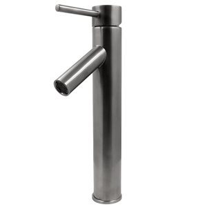 Novatto Dalyss Gunmetal 1-Handle Vessel Bathroom Sink Faucet