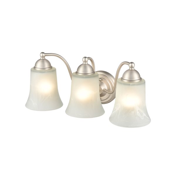 Millennium Lighting 3-light Traditional Vanity Light in Nickel