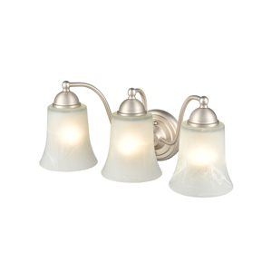 Millennium Lighting 3-light Traditional Vanity Light in Nickel