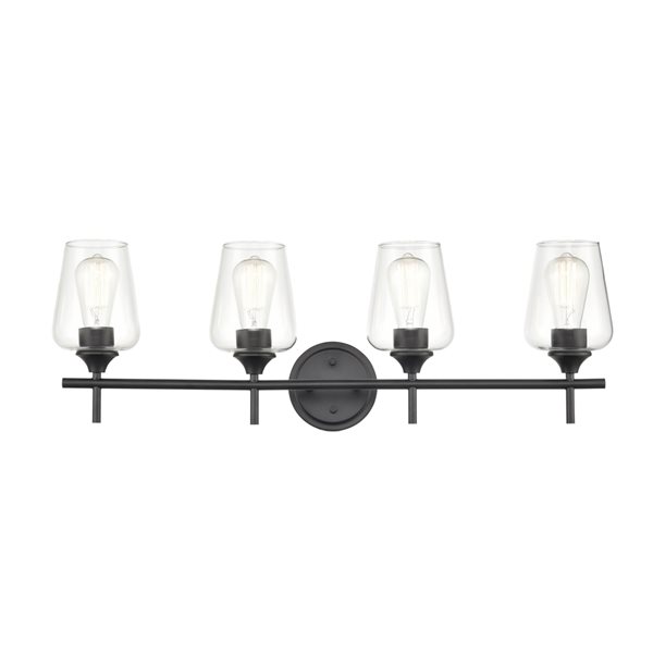 Millennium Lighting Ashford 4-light Black Traditional Vanity Light