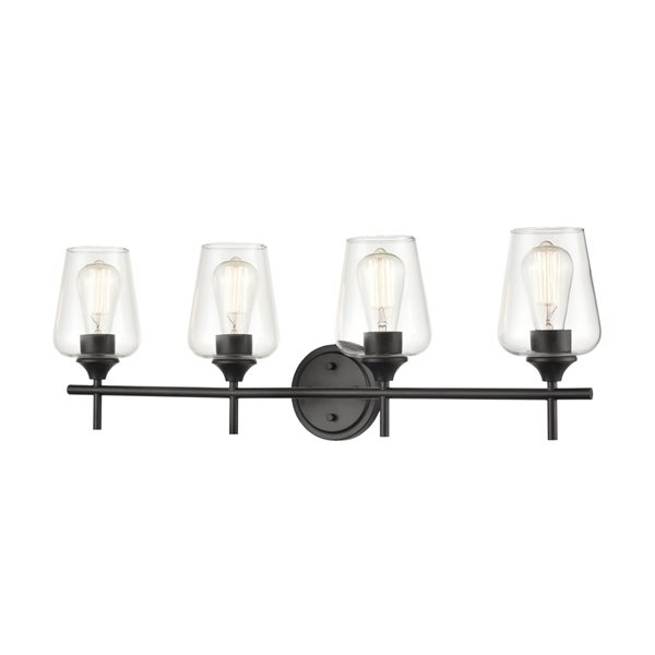 Millennium Lighting Ashford 4-light Black Traditional Vanity Light