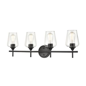 Millennium Lighting Ashford 4-light Black Traditional Vanity Light